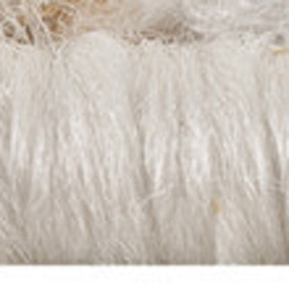 5' X 8' Cream Damask Area Rug