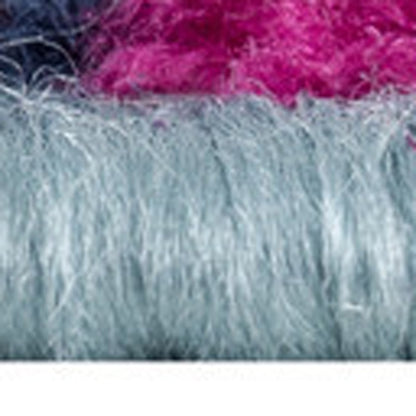 8' X 10' Magenta Abstract Dhurrie Area Rug