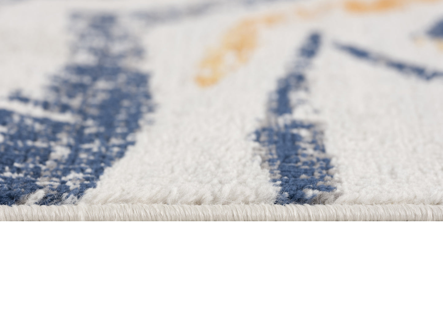 5' X 7' Teal Blue Camouflage Dhurrie Area Rug