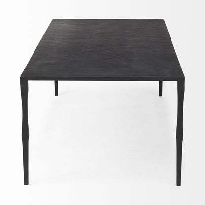 Minimal Black Iron Rectangular Coffee Table