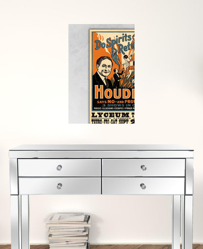 Houdini Spirits Vintage Magic Unframed Print Wall Art