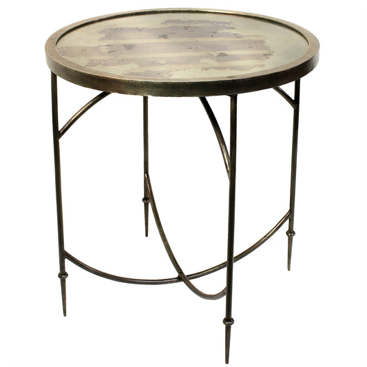 Gray Wooden Folding End Table