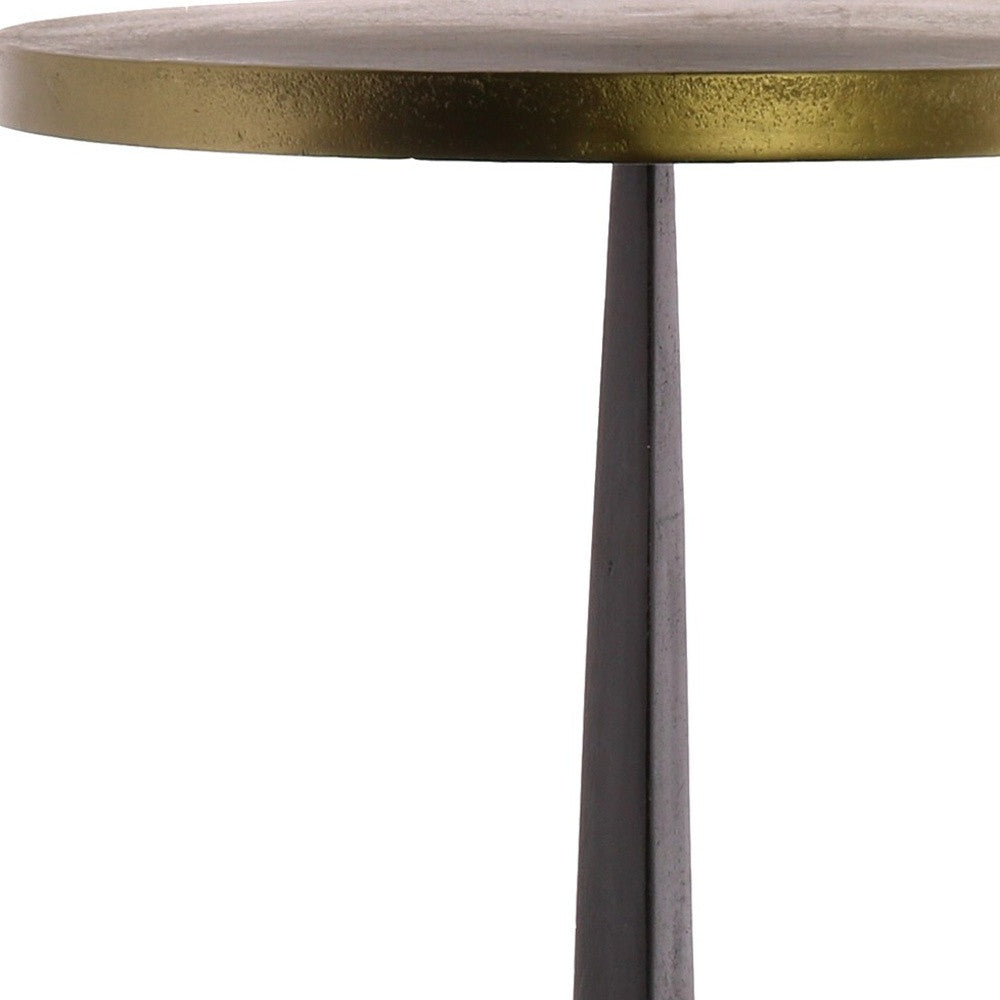 Bronze Metal Side Table