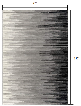 2' X 4' Black Abstract Dhurrie Area Rug