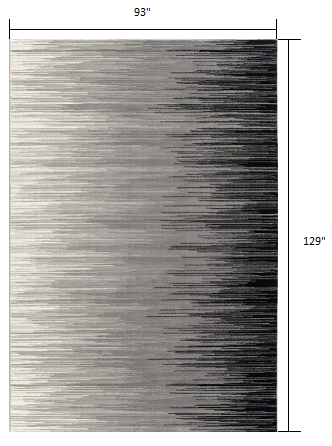 2' X 4' Black Abstract Dhurrie Area Rug