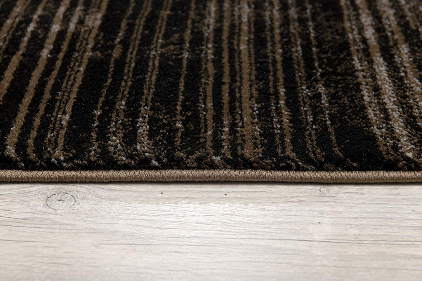 8' X 10' Brown Abstract Dhurrie Area Rug