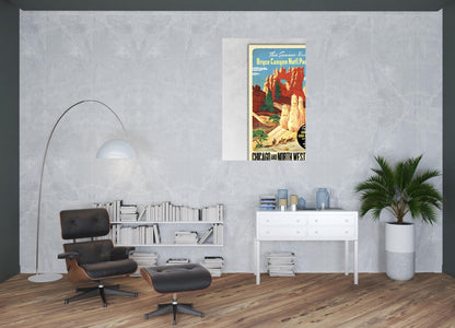Vintage 1950S Bryce Canyon National Park Unframed Print Wall Art