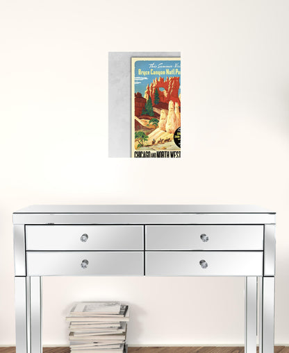 Vintage 1950S Bryce Canyon National Park Unframed Print Wall Art
