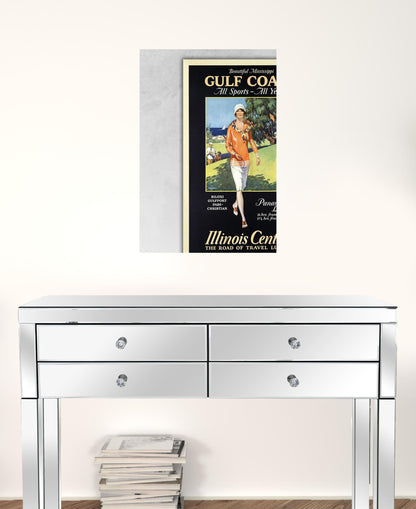 Gulf Coast Golf 1932 Vintage Travel Unframed Print Wall Art