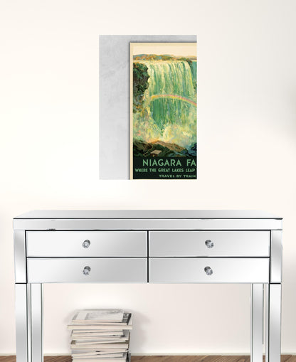 20" X 30" Niagra Falls New York C1920S Vintage Travel Poster Wall Art