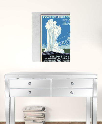36" x 48" Yellowstone National Park c1938 Vintage Travel Poster Wall Art