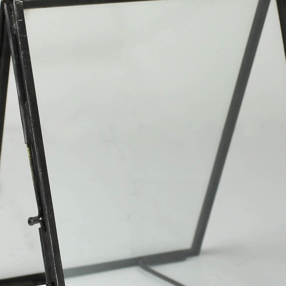 5" x 7" Black Metal Tabletop Picture Frame