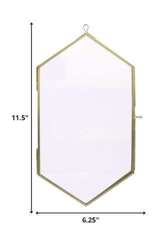 Gold Metal Diamond Hanging Frame