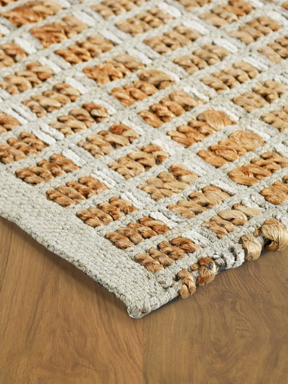 5' X 8' Brown Dhurrie Hand Woven Area Rug
