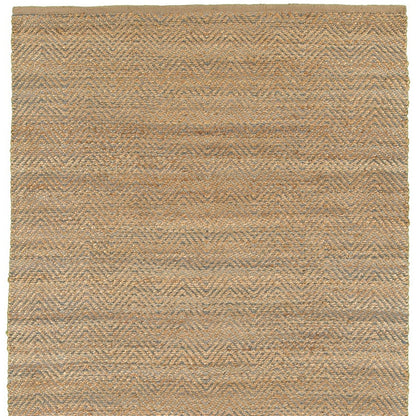 8' X 10' Brown Dhurrie Hand Woven Area Rug