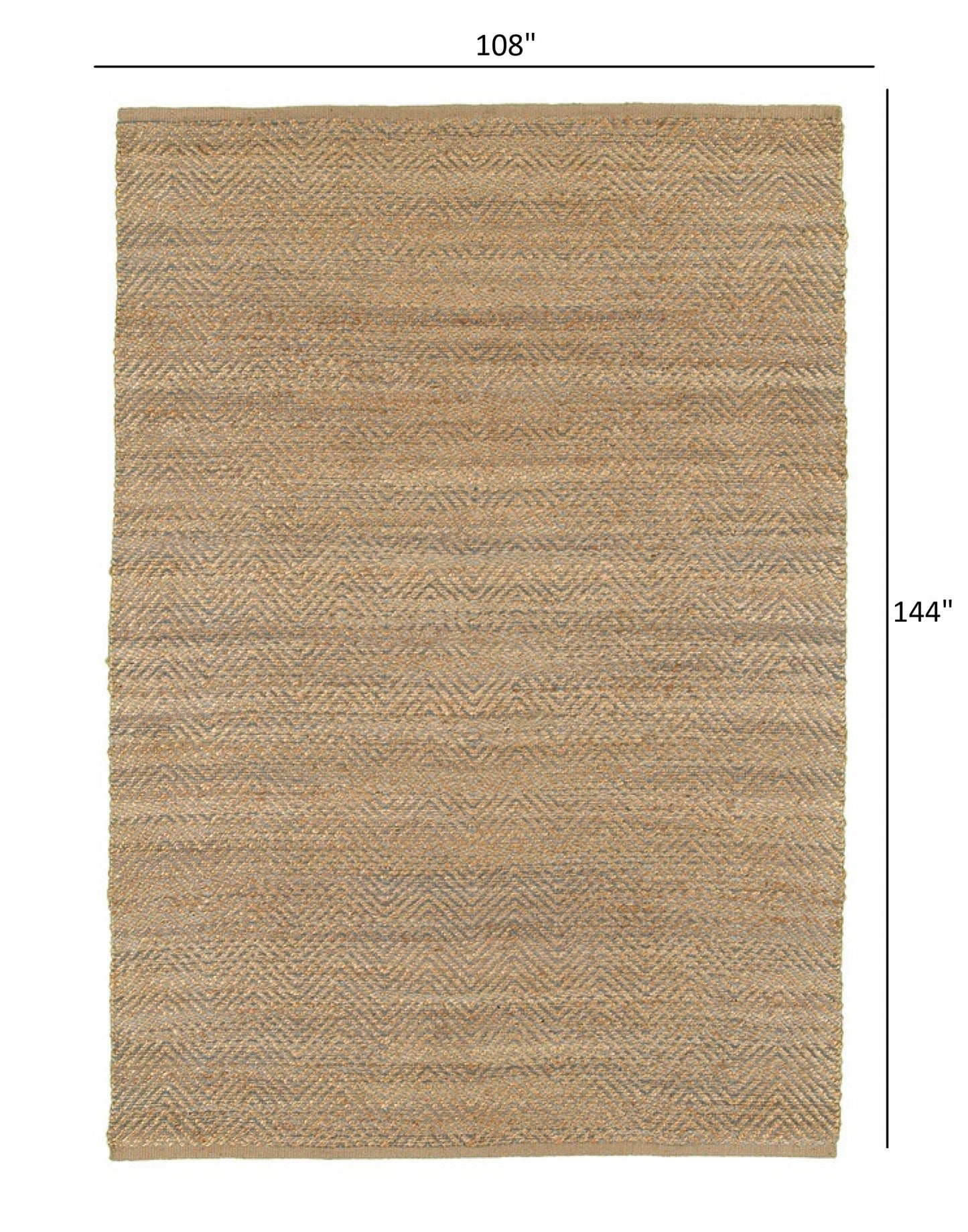 8' X 10' Brown Dhurrie Hand Woven Area Rug