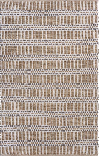 8' X 10' Gray And Ivory Dhurrie Hand Woven Area Rug