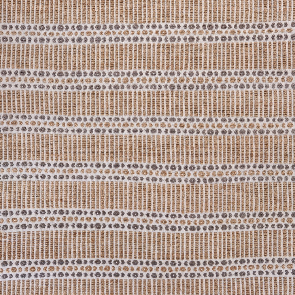 8' X 10' Gray And Ivory Dhurrie Hand Woven Area Rug