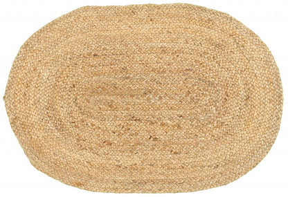 2’ x 3’ Soft Beige Braided Scatter Rug