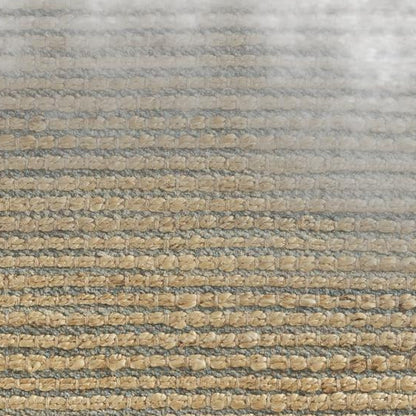8’ x 10’ Tan and Blue Undertone Striated Area Rug