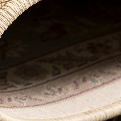3’ x 10’ Cream and Blue Traditional Runner Rug
