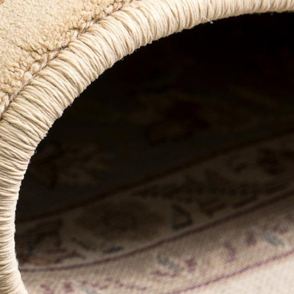 3’ x 10’ Cream and Blue Traditional Runner Rug