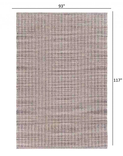 5’ x 8’ Brown and Beige Toned Jute Area Rug