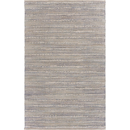 9’ x 12’ Blue and Cream Braided Jute Area Rug