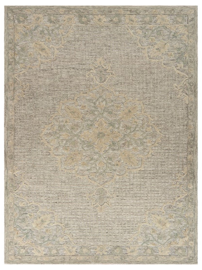 5' X 8' Beige Wool Dhurrie Handmade Area Rug