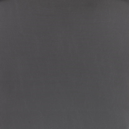 43" Gray Faux Leather And Chrome Low Back Bar Height Chair With Footrest