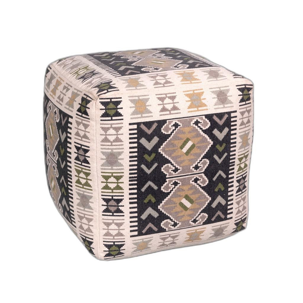 17" X 17" Abstract Polyester Blown Seam Pillow