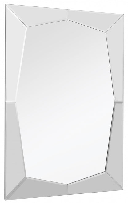 Clear Rectangle Accent Glass Mirror