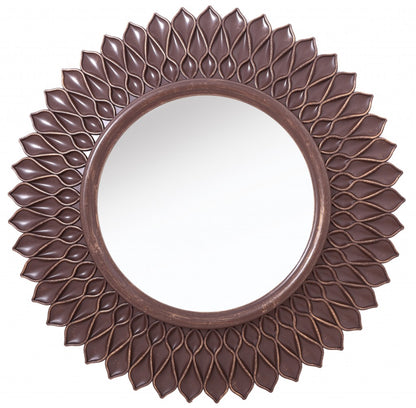 Bronze Round Accent Mirror