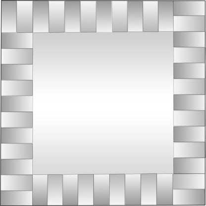 Clear Square Accent Glass Mirror