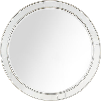 Silver Beaded Wall Mirror