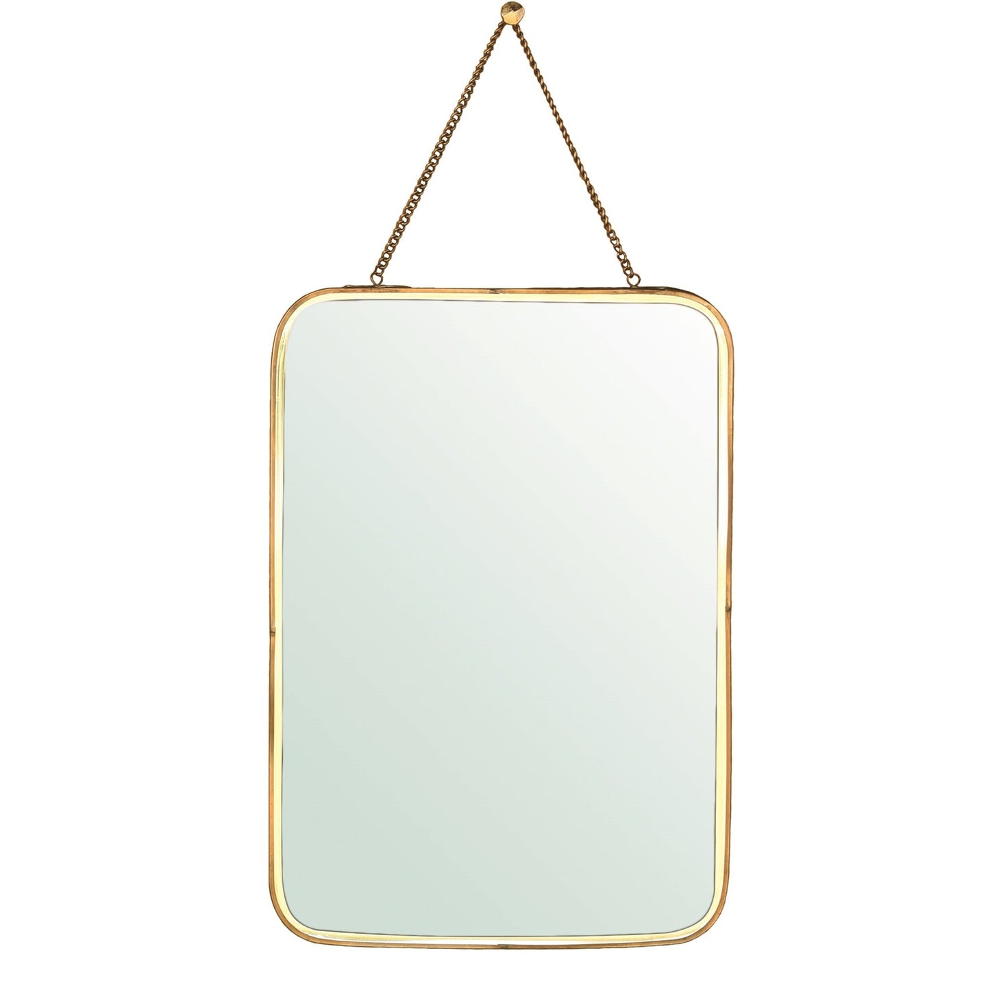 Gold Metal Vertical Wall Mirror