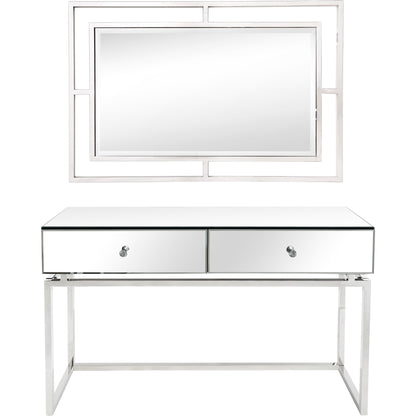 Silver Chic Mirror and Console Table