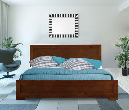 Cherry Wood Queen Platform Bed