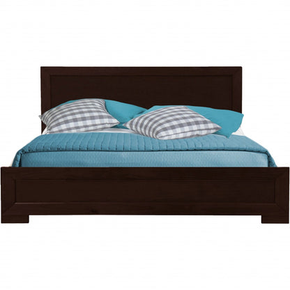 Cherry Wood Queen Platform Bed