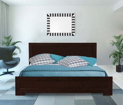 Cherry Wood Queen Platform Bed