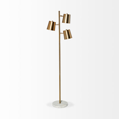 Marble Base Gold Floor Lamp