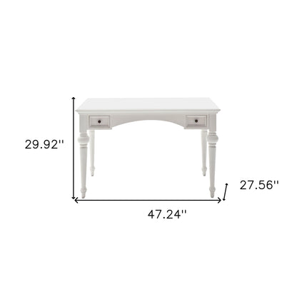 Antiqued White Provencial Writing or Computer Desk