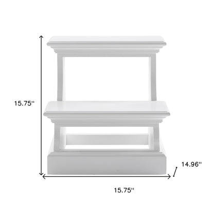 Classic White Bed Step