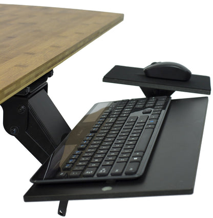 Black Ergonomic Under Desk Pull Out Keyboard Tray