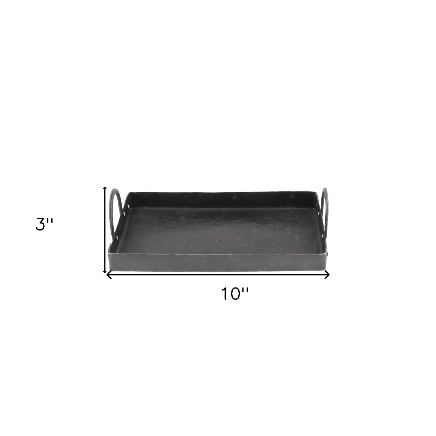 Traditional Black Iron Serving Tray