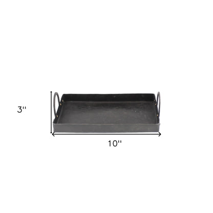 Traditional Black Iron Serving Tray