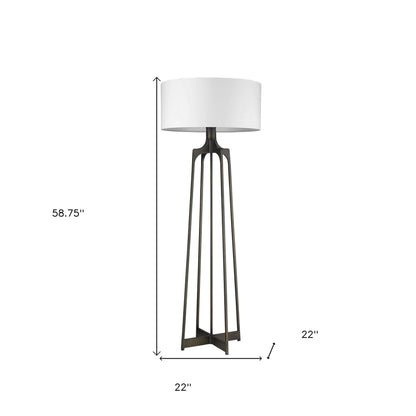Lancet 1-Light Oil-Rubbed Bronze Floor Lamp