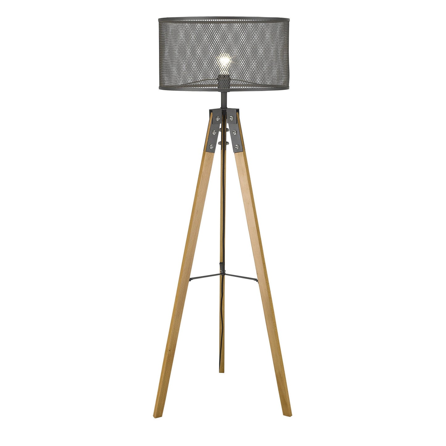 Capprice 1-Light Matte Black Floor Lamp