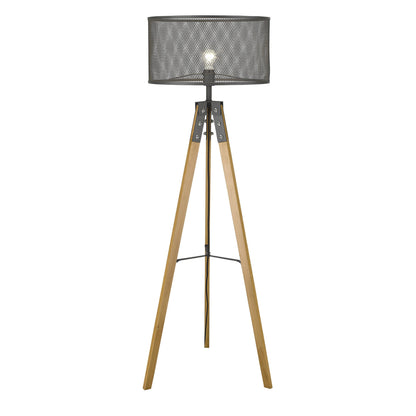 Capprice 1-Light Matte Black Floor Lamp