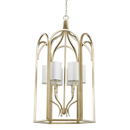 Ellie 6-Light Washed Gold Foyer Pendant